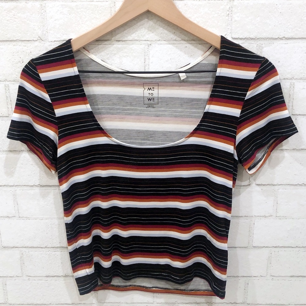 ME TO WE Multi Color Striped Top